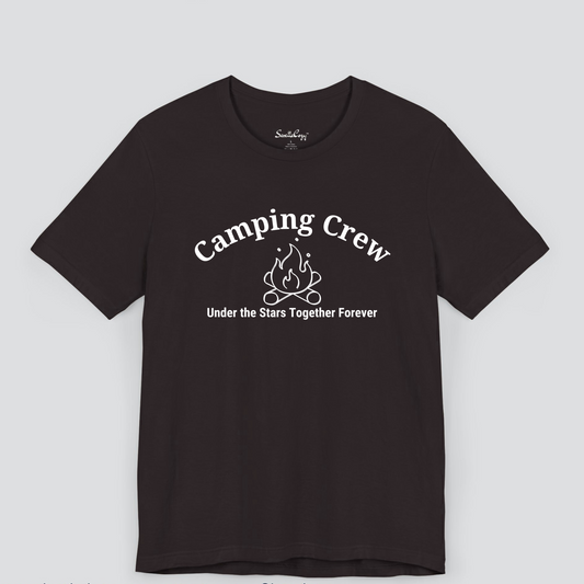 Camping Crew: Making Memories Together Dark Color T-Shirt for Men Image 2