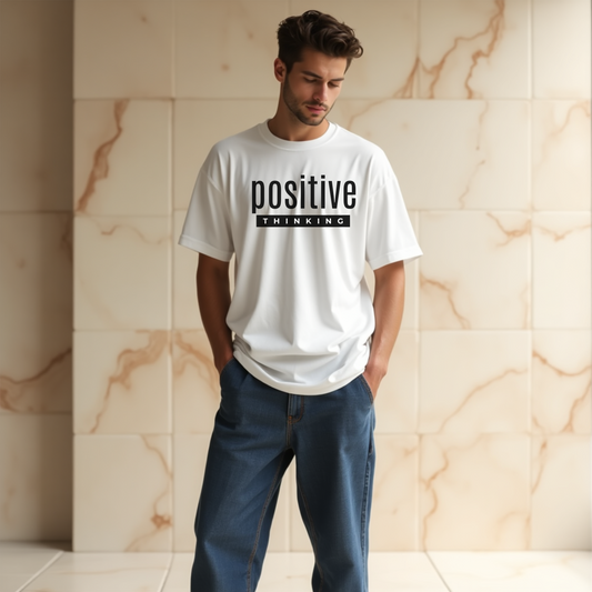 Premium Positive Thinking Oversized Tshirt