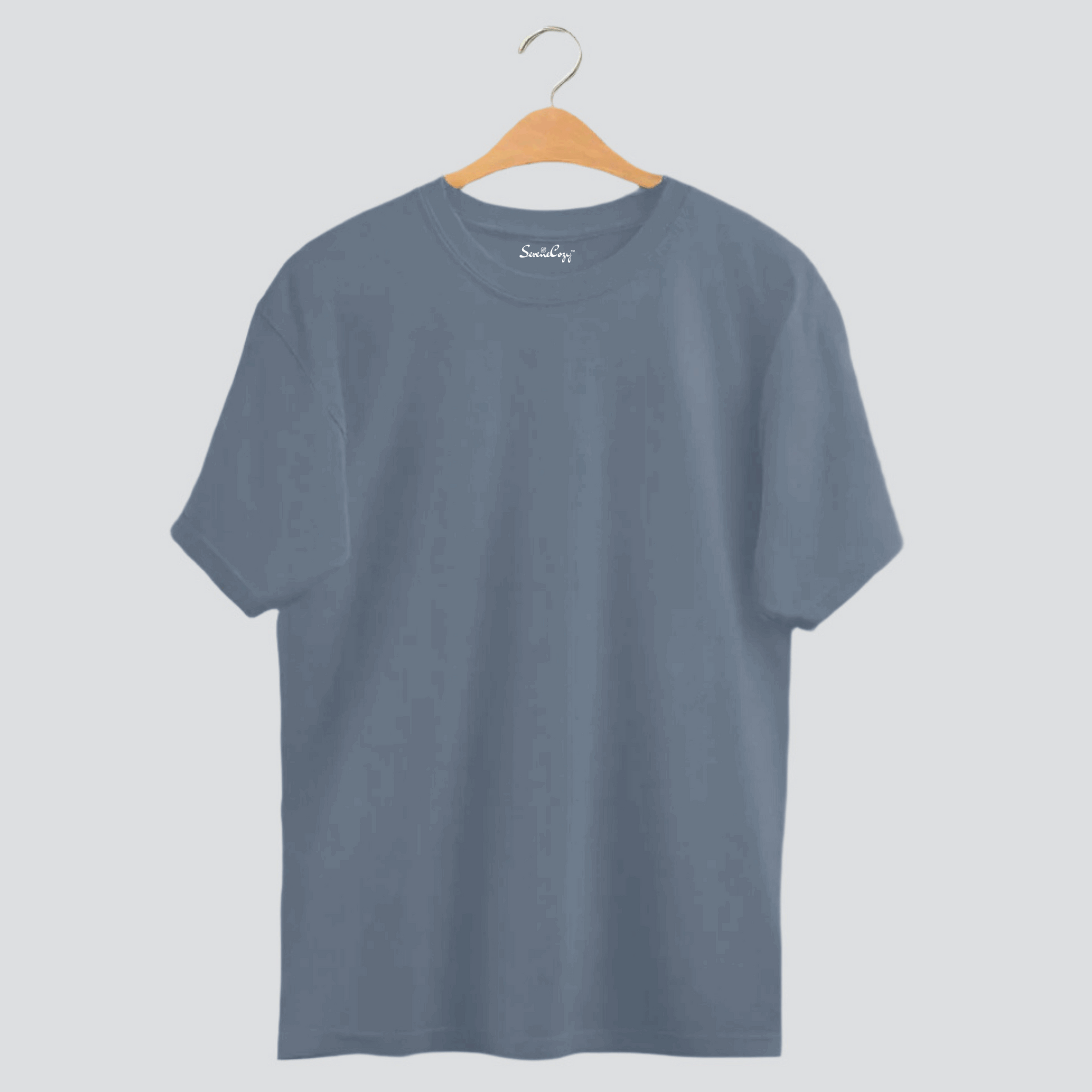 Premium Steel Grey Oversized T-shirt| Relaxed Fit