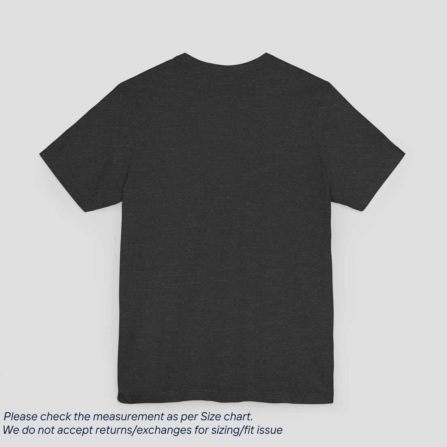 Plain Dark Grey Heather Color Tee - Premium US Cotton T-Shirt