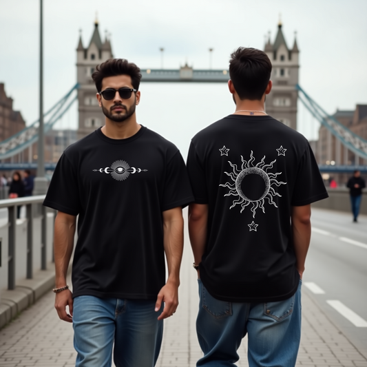 Sun Stars Celestial Oversized Tshirt - Premium Indian