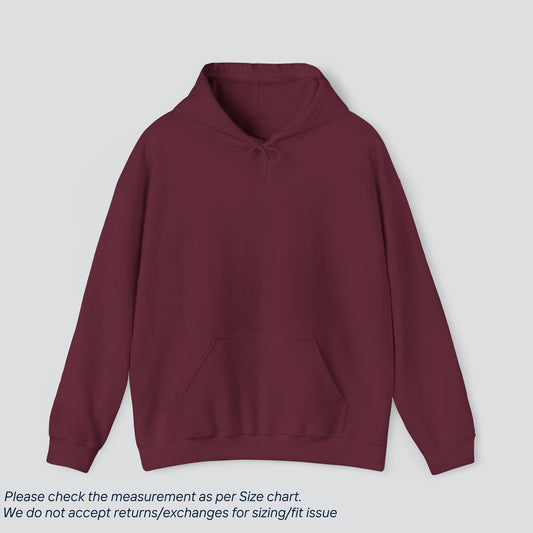 Maroon Basic Solid Color Hoodie Premium US Cotton