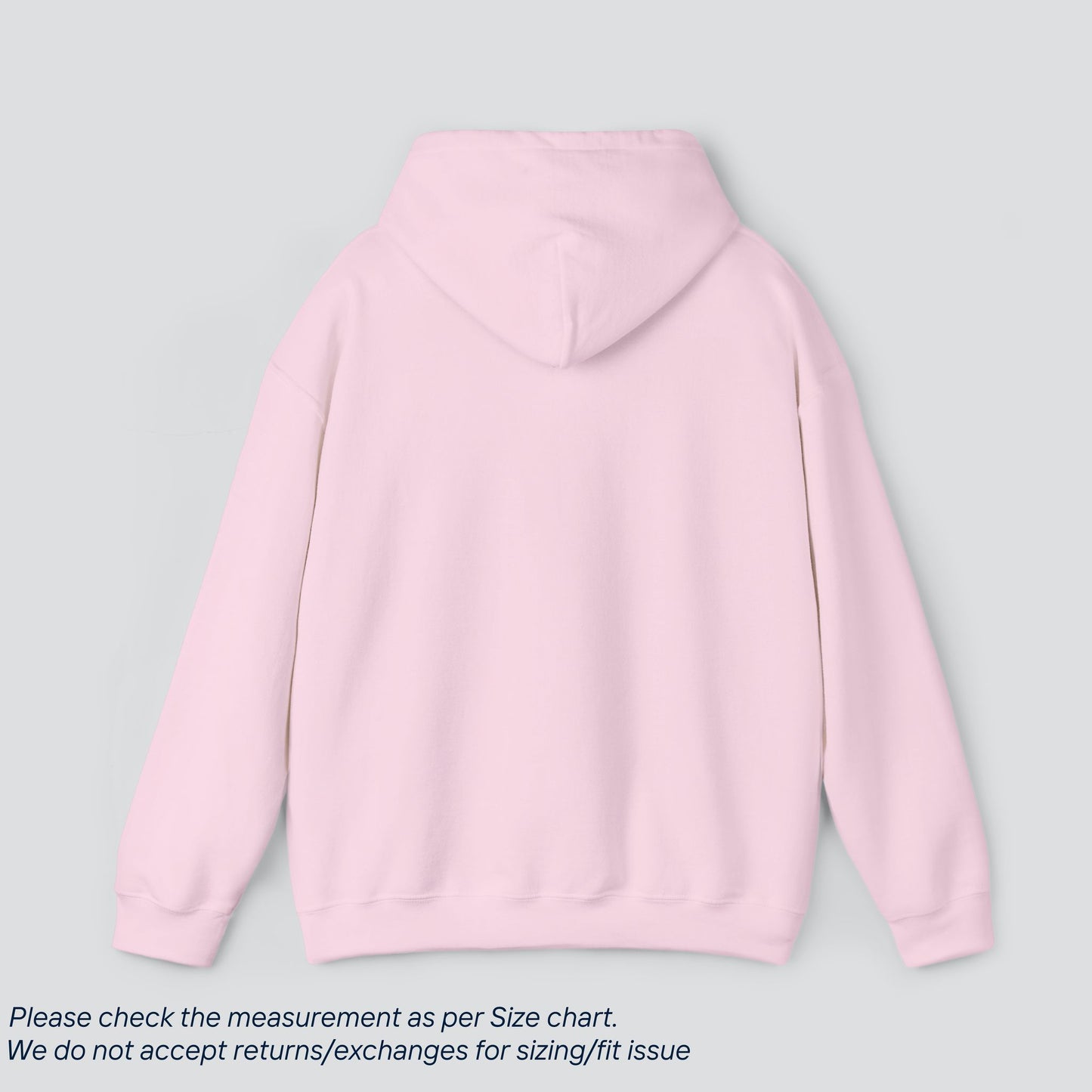 Light Pink Basic Solid Color Hoodie Premium US Cotton