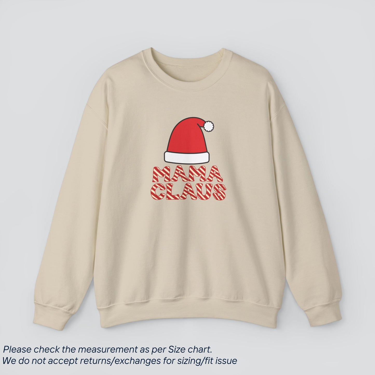 Christmas Mama Claus Sweatshirt - Festive Holiday Cheer  Premium US Cotton