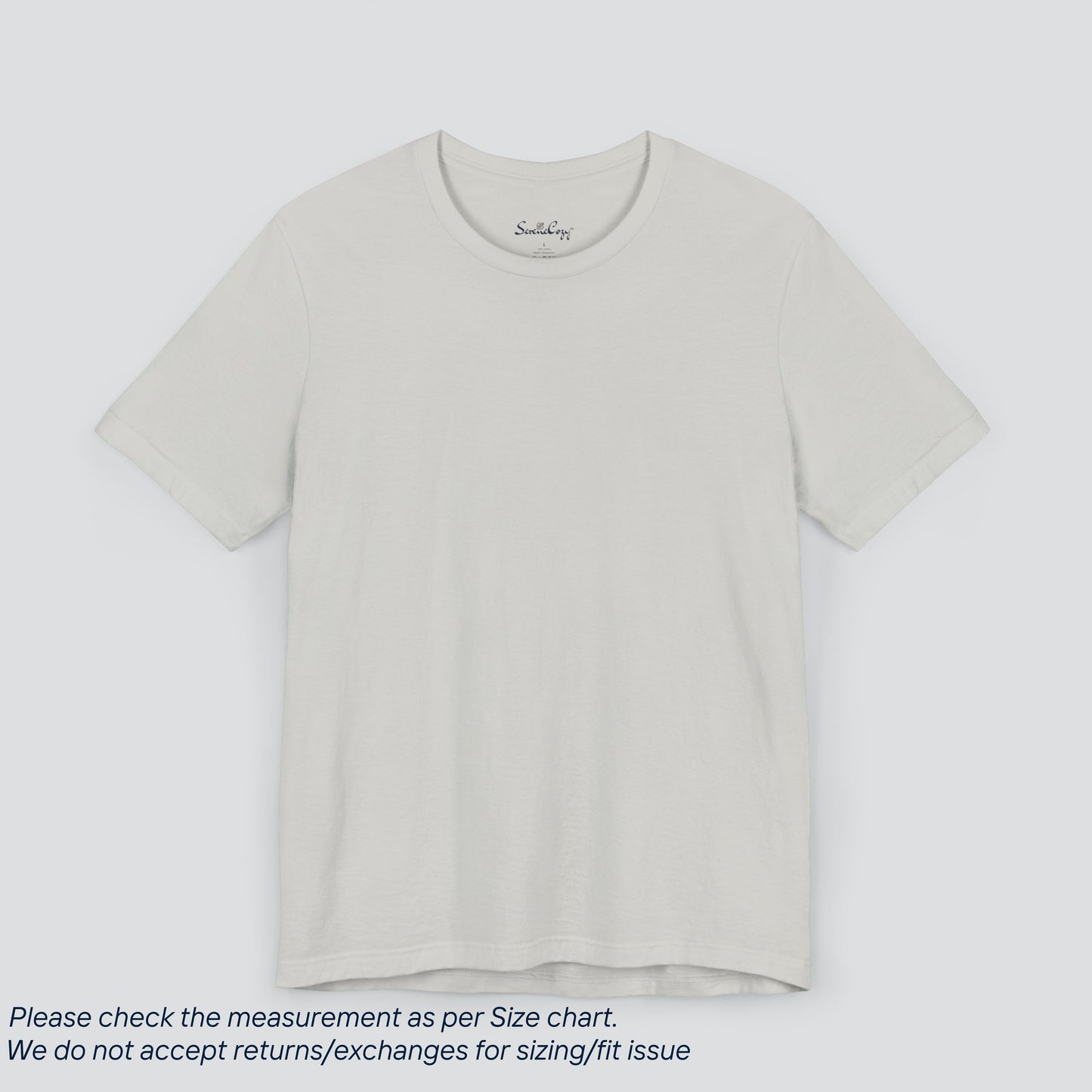 Plain Silver Color Tee - Premium US Cotton T-Shirt