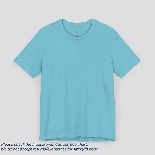 Plain Turquoise Color Tee - Premium US Cotton T-Shirt