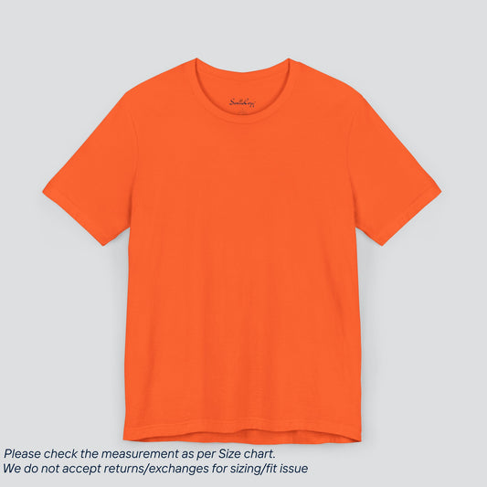 Plain Orange Color Tee - Premium US Cotton T-Shirt