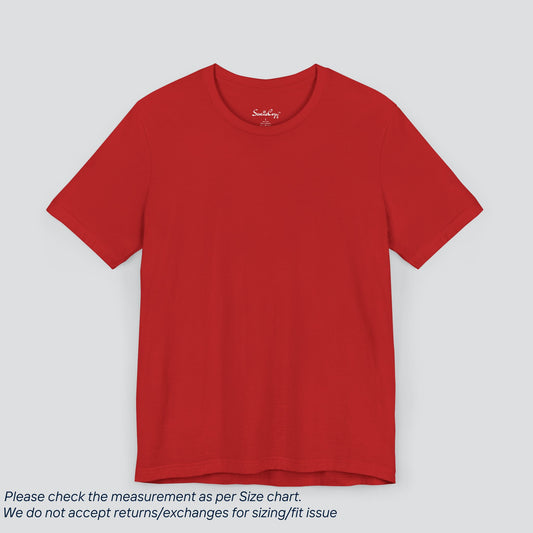 Plain Red Color Tee - Premium US Cotton T-Shirt