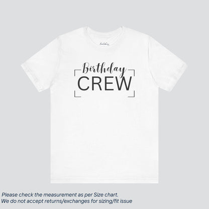 Join the Birthday Crew! Premium US Cotton T-Shirt