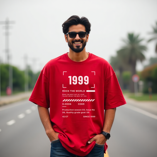 1999 ROCK THE WORLD Oversized Premium Tshirt