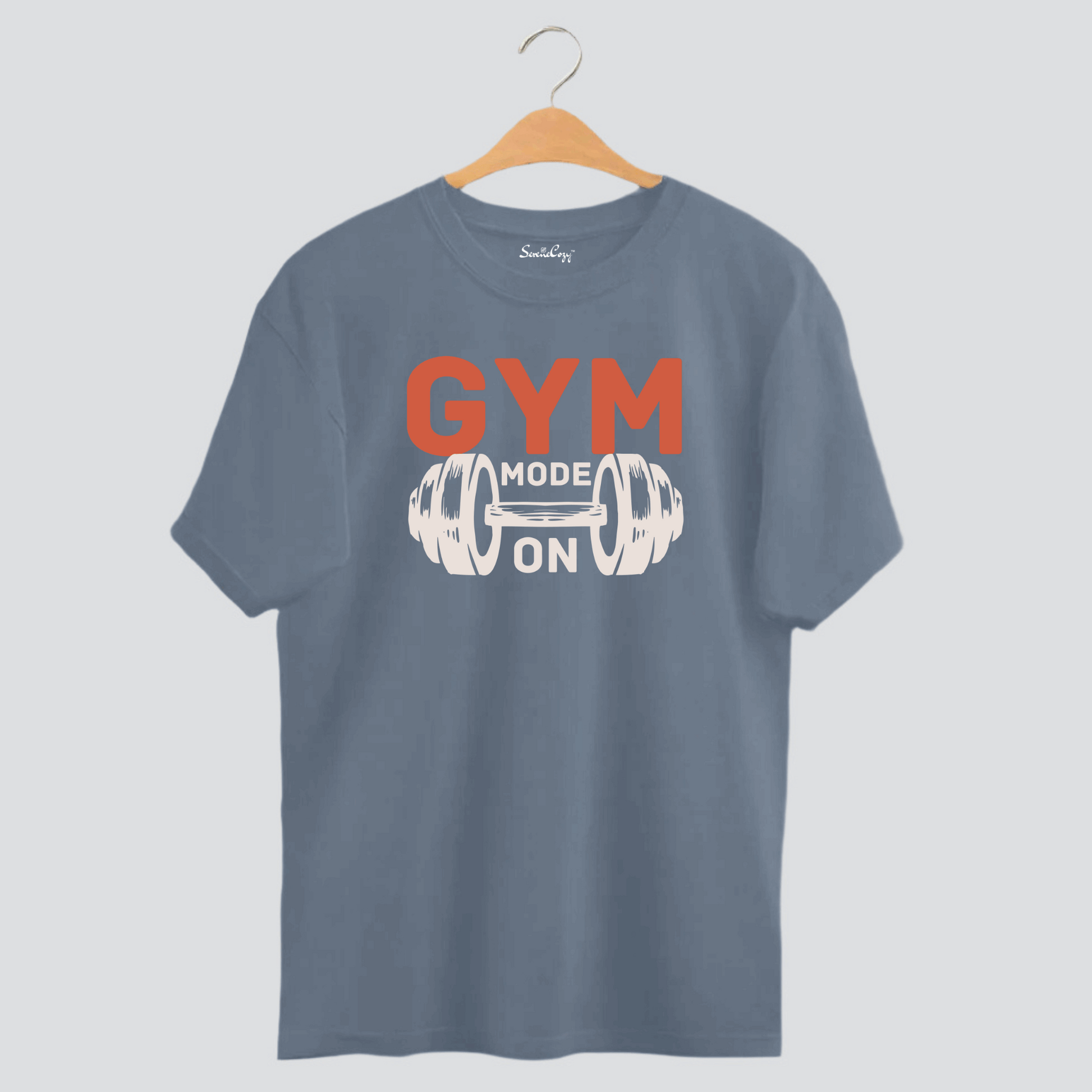 Fitness Focused GYM Mode On Oversized T-shirt | SereneCozy