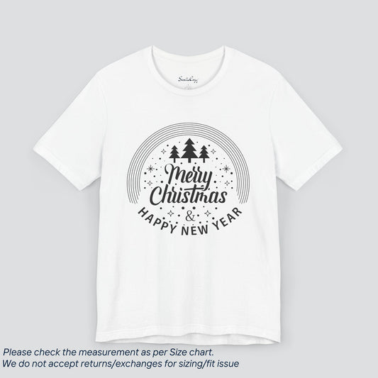 Merry Christmas and Happy New Year Wishes T-shirt Premium US Cotton