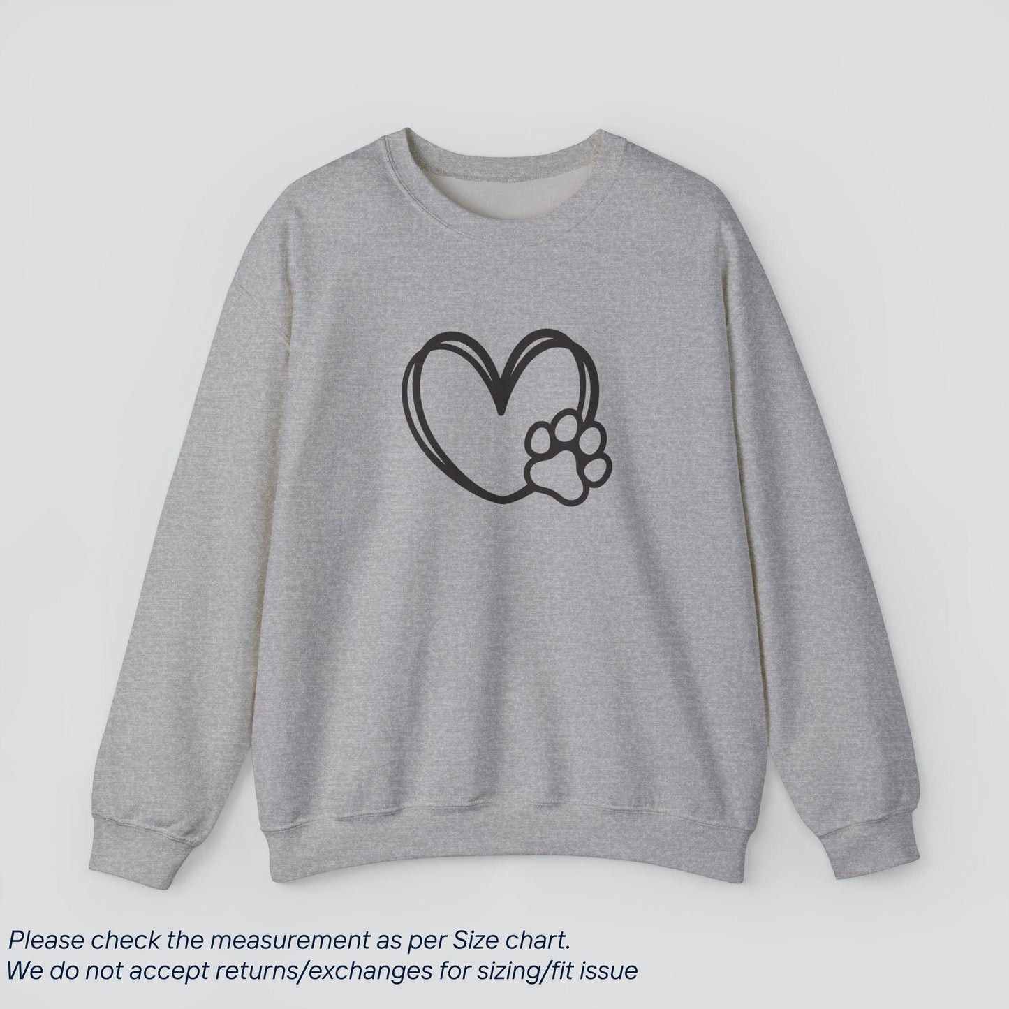 Paw Heart Sweatshirt - Love Unleashed