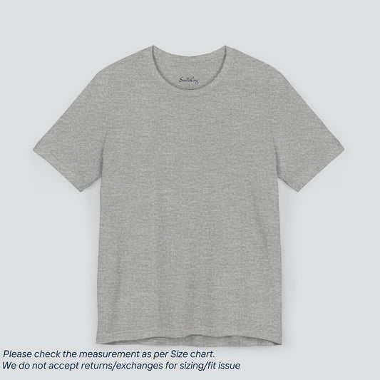 Plain Athletic Heather Color Tee - Premium US Cotton T-Shirt