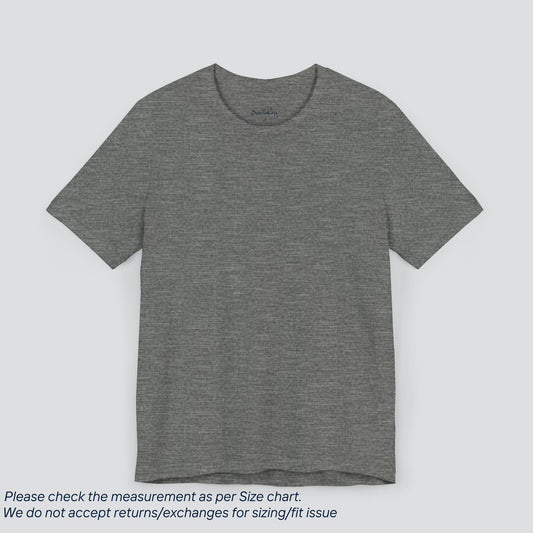 Plain Deep Heather Color Tee - Premium US Cotton T-Shirt