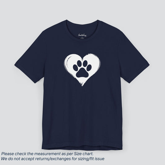 Paw in Heart Tee - Love Unleashed