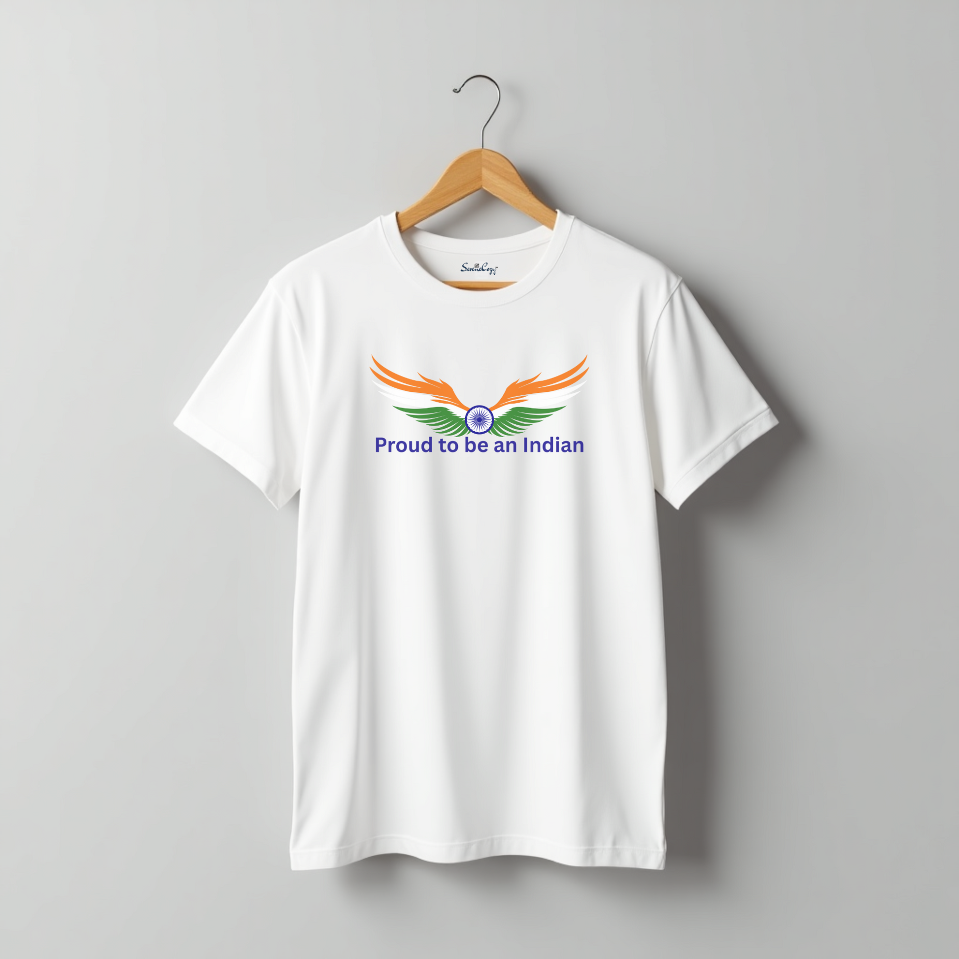 Proud To Be Indian Tshirts for Men| Tri Color Wings Patriotic Wear