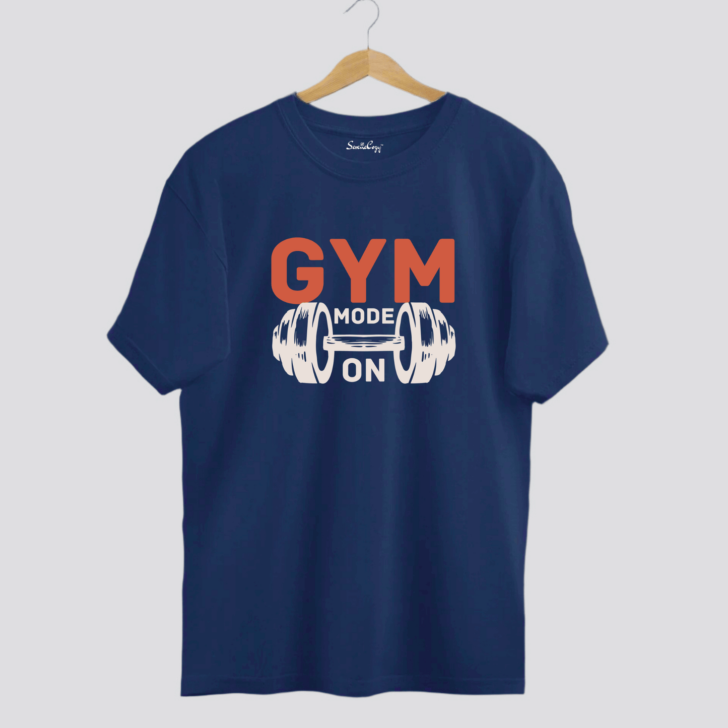 Fitness Focused GYM Mode On Oversized T-shirt | SereneCozy