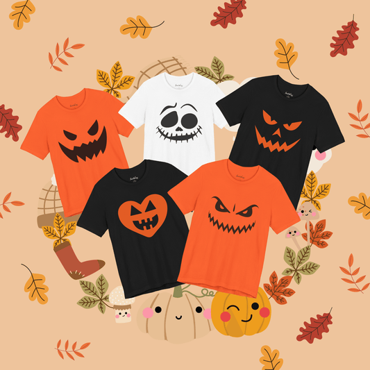 Pumpkin Face Halloween T-Shirt 1