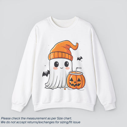 Cute Ghost Coffee Halloween Sweatshirt