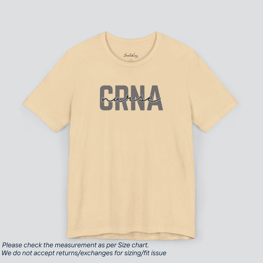 Proud CRNA Nurse Tee - Premium US Cotton & Anesthesia Expertise