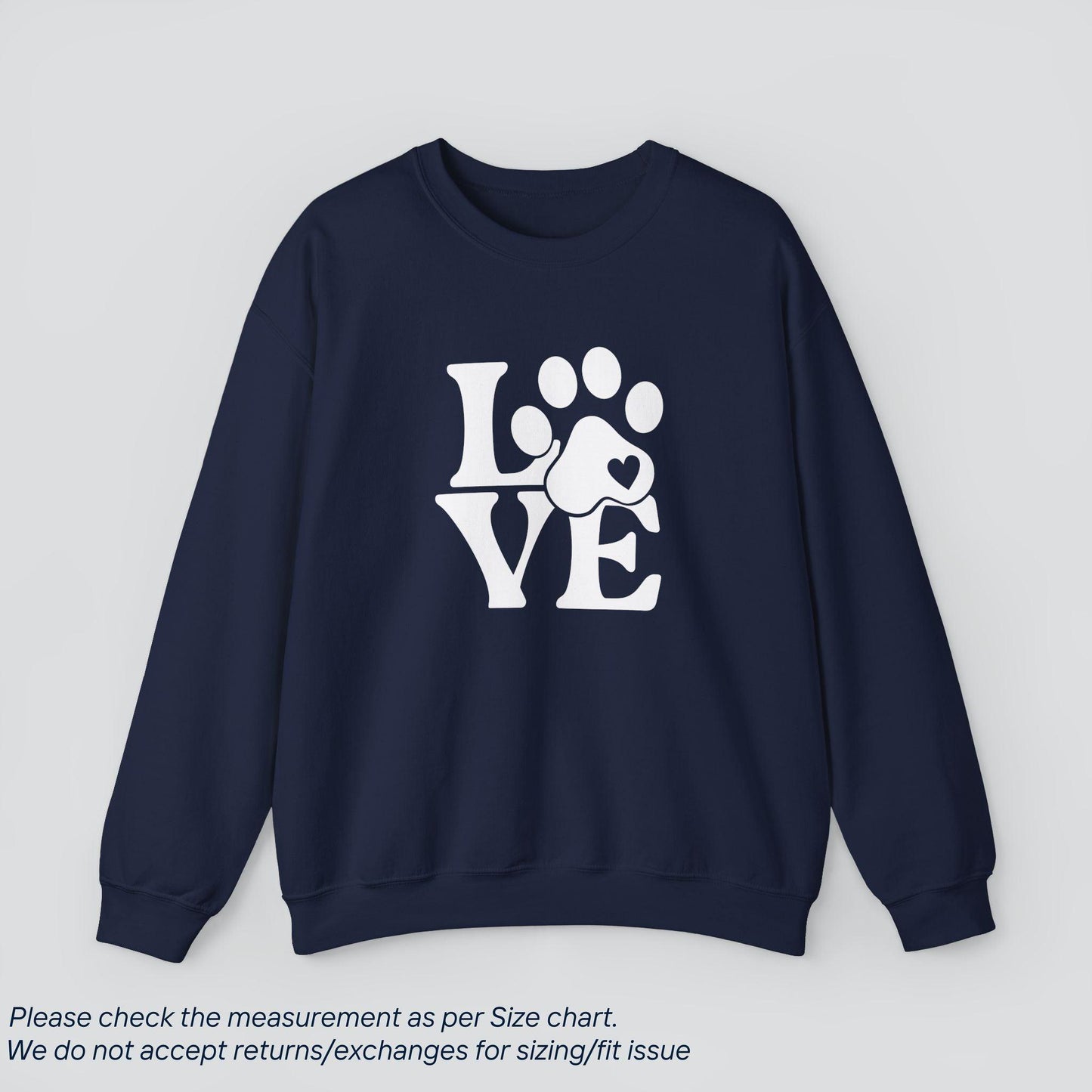 Paws of Love Sweatshirt - Cozy Dog Lover's Heart