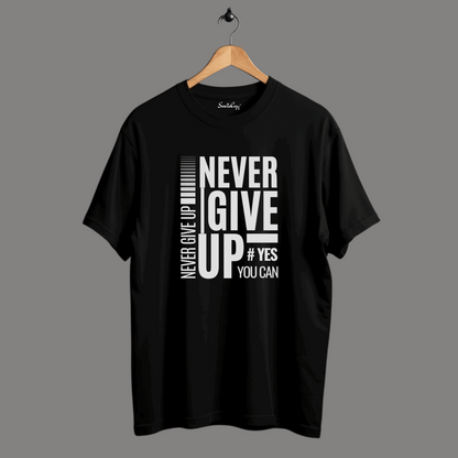 Never Give Up Premium Oversized Tshirt