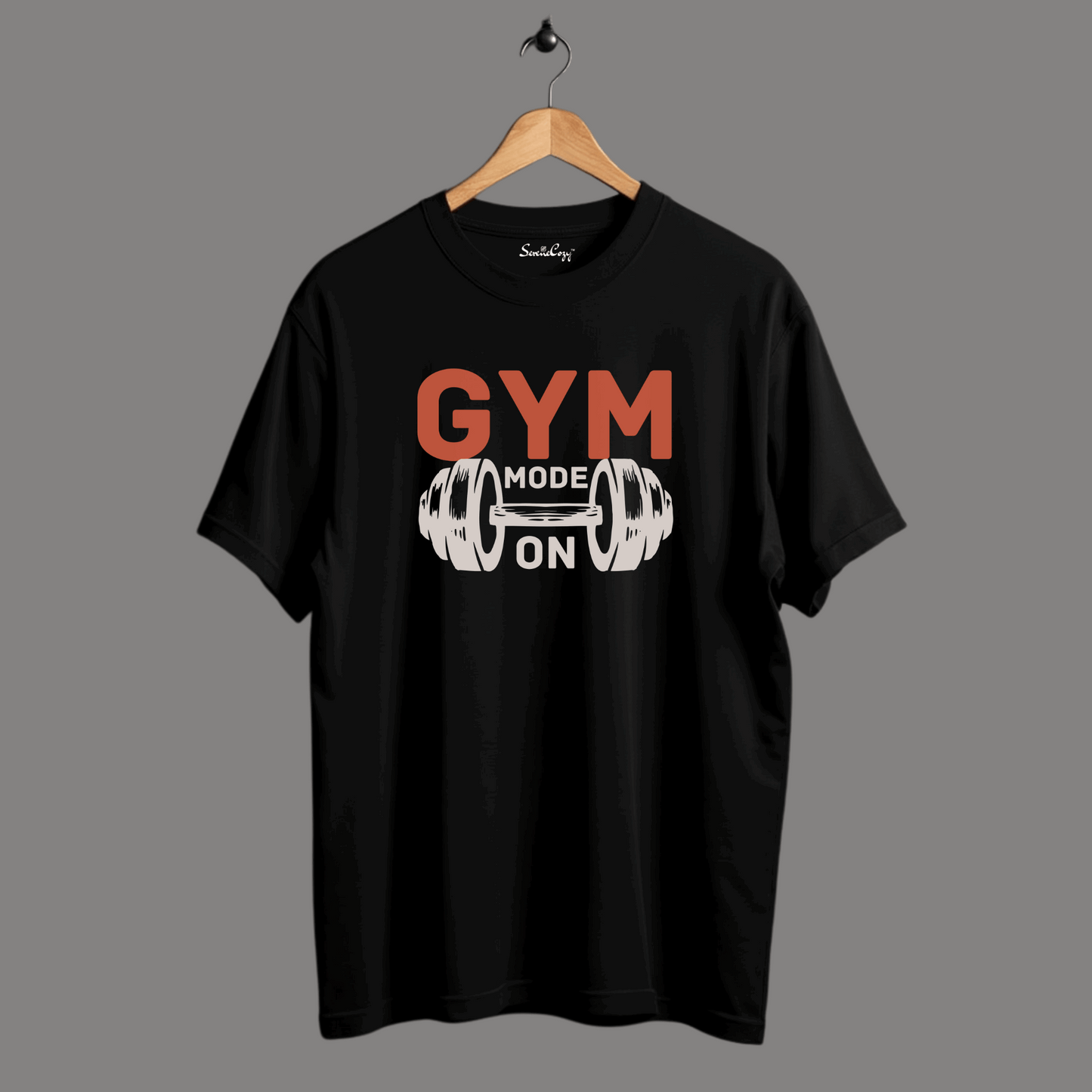 Fitness Focused GYM Mode On Oversized T-shirt | SereneCozy