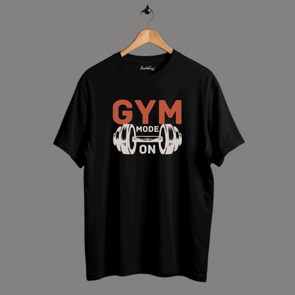 Fitness Focused GYM Mode On Oversized T-shirt | SereneCozy