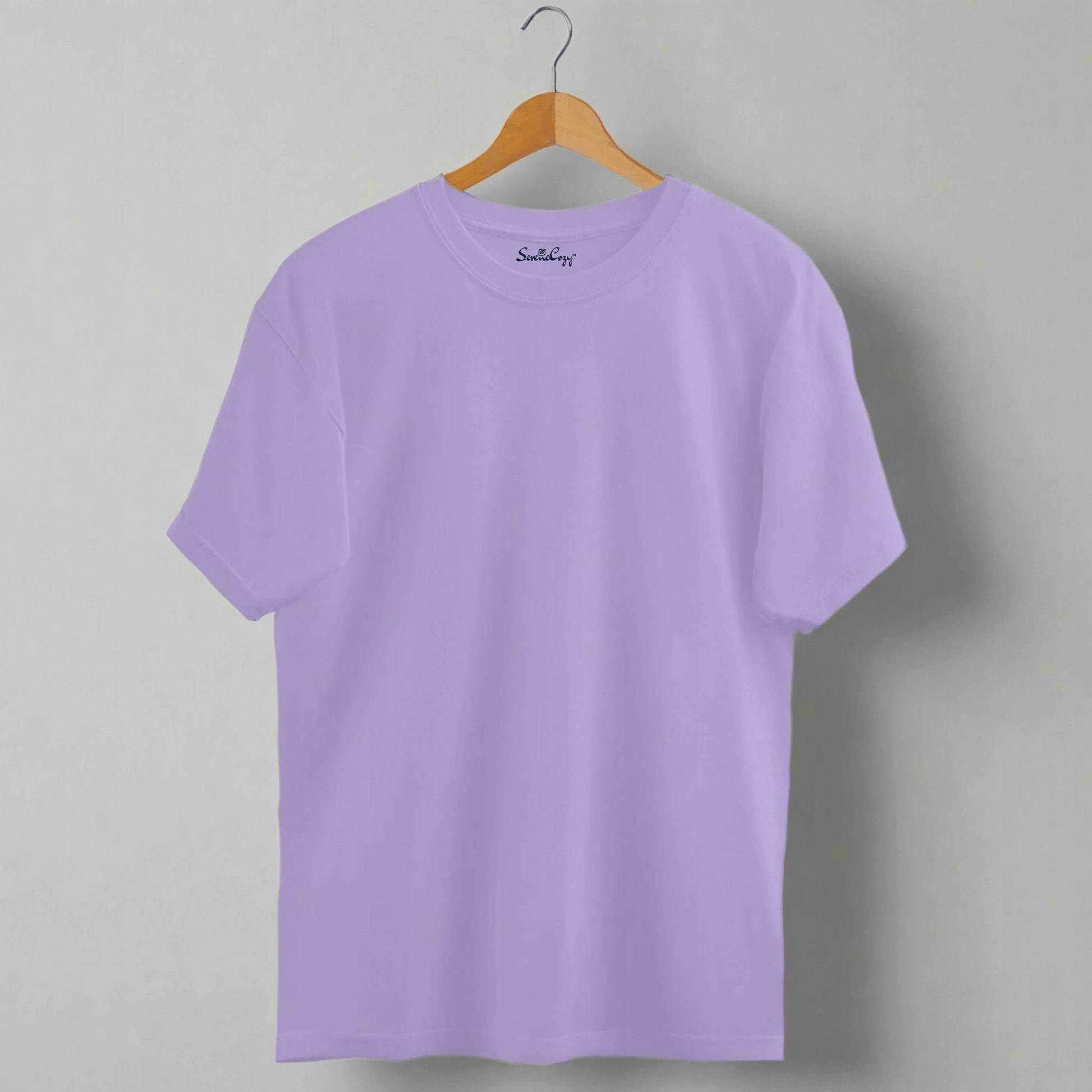 Premium Iris Lavender Oversized T-shirt front