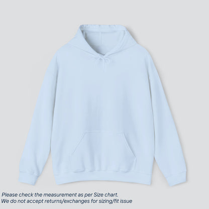 Light Blue Basic Solid Color Hoodie Premium US Cotton