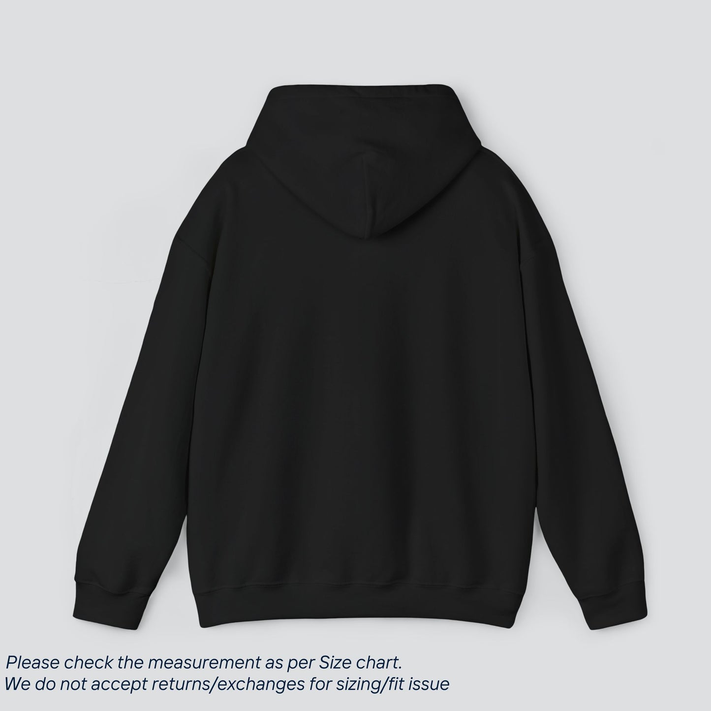 Black Basic Solid Color Hoodie Premium US Cotton