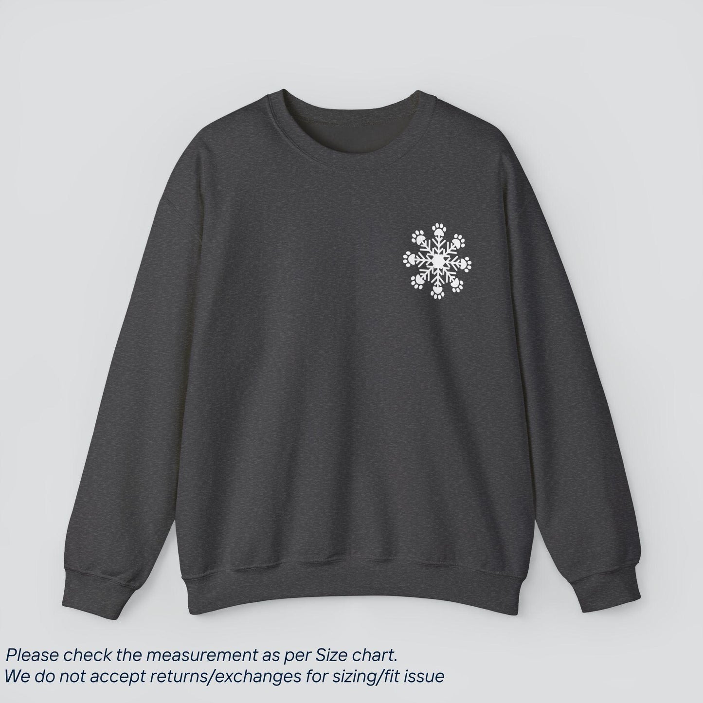 Snowflake Paw Prints Sweatshirt