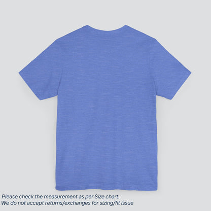 Plain Heather Columbia Blue Color Tee - Premium US Cotton T-Shirt