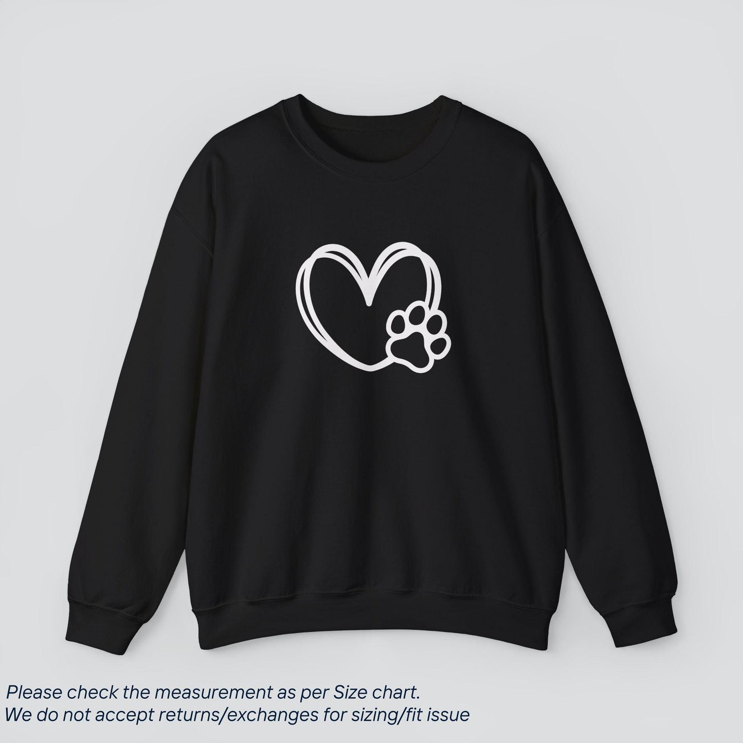 Paw Heart Sweatshirt - Love Unleashed