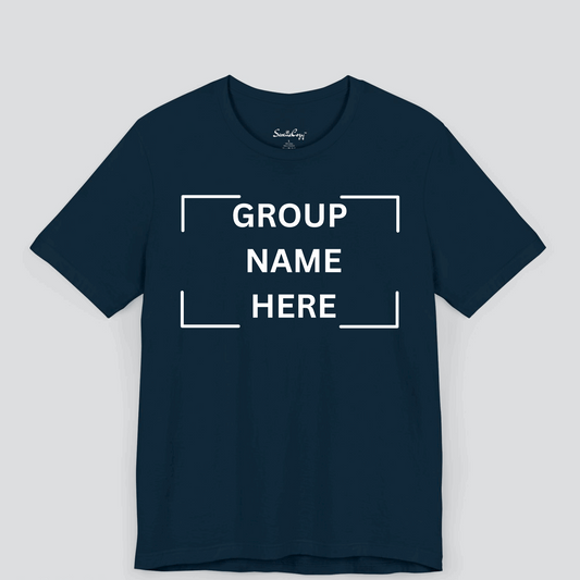 Personalized Group & Name T-shirts | Custom Front & Back Design Image 1