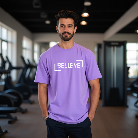 BELIEVE Oversized Premium Tshirt - Inspirational