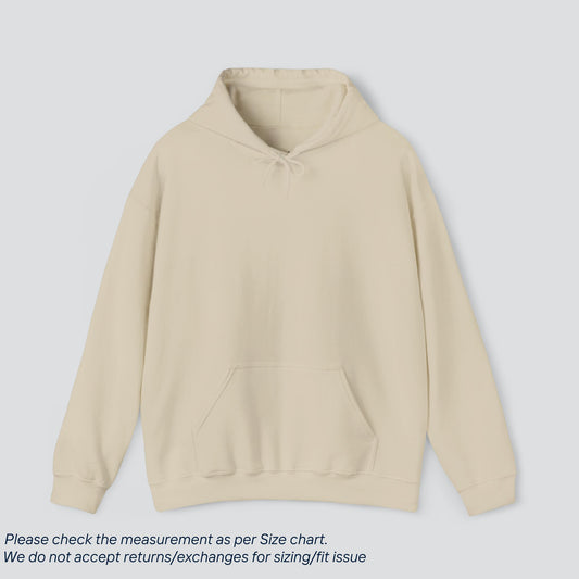 Sand Basic Solid Color Hoodie Premium US Cotton