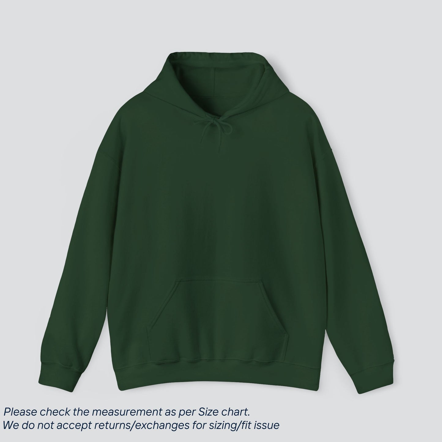 Forest Green Basic Solid Color Hoodie Premium US Cotton