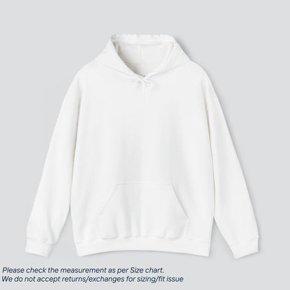 White Basic Solid Color Hoodie Premium US Cotton