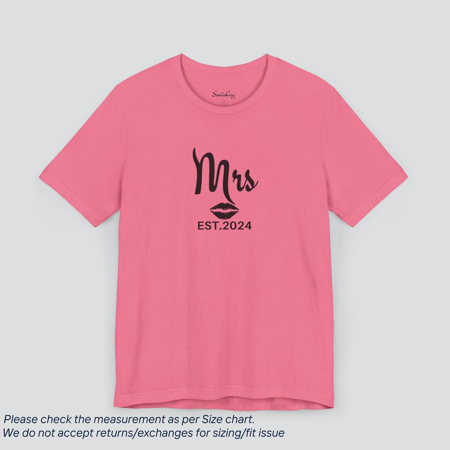 Newlywed Pride! Mrs. EST. 2024 Tee - Perfect Wedding Gift