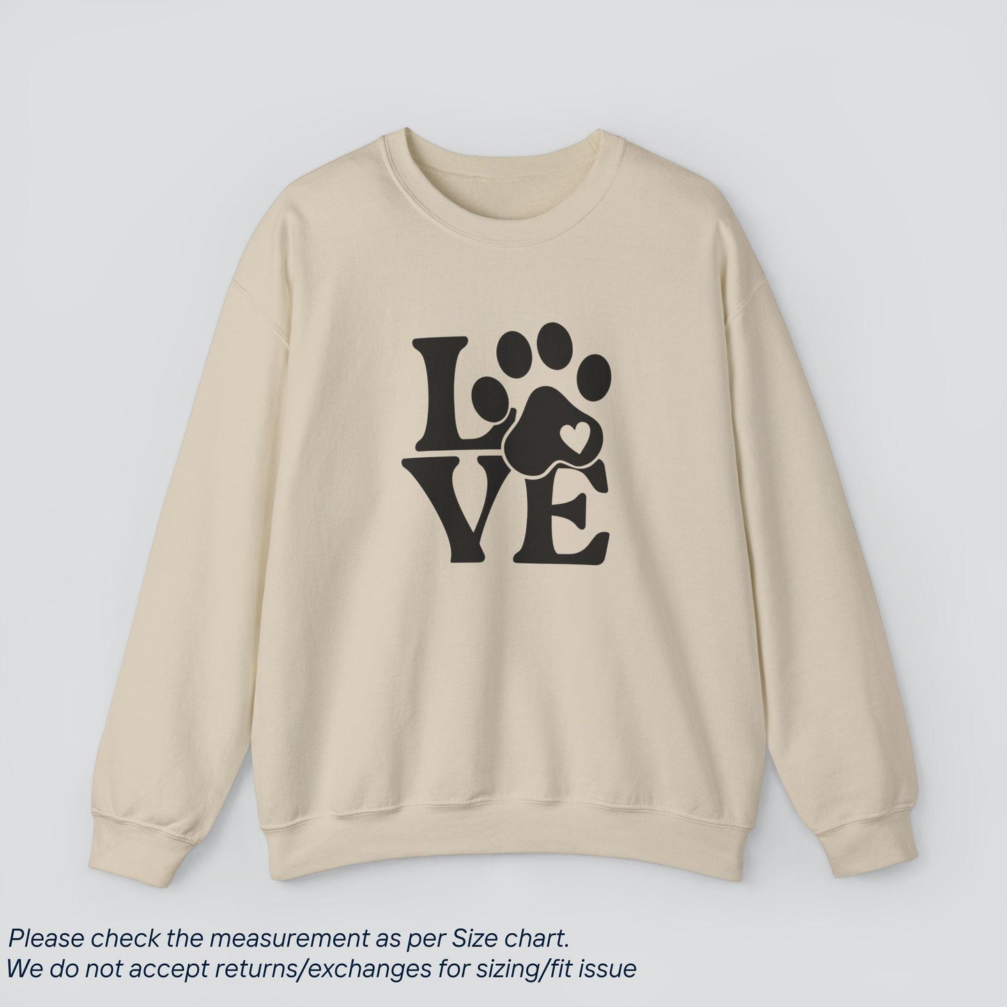 Paws of Love Sweatshirt - Cozy Dog Lover's Heart