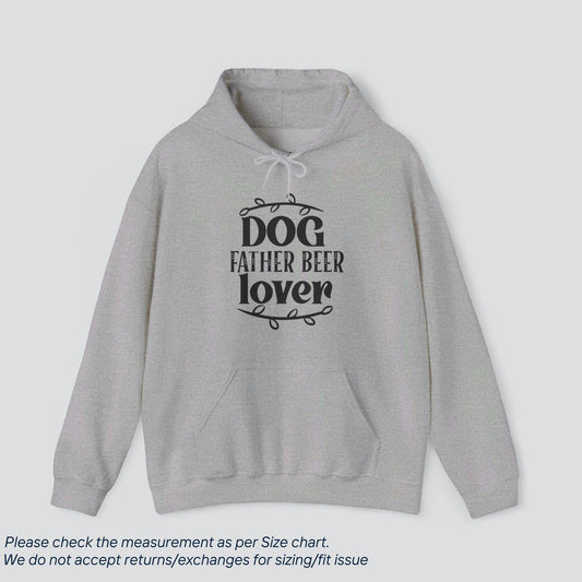 Dog Father Beer Lover Hoodie