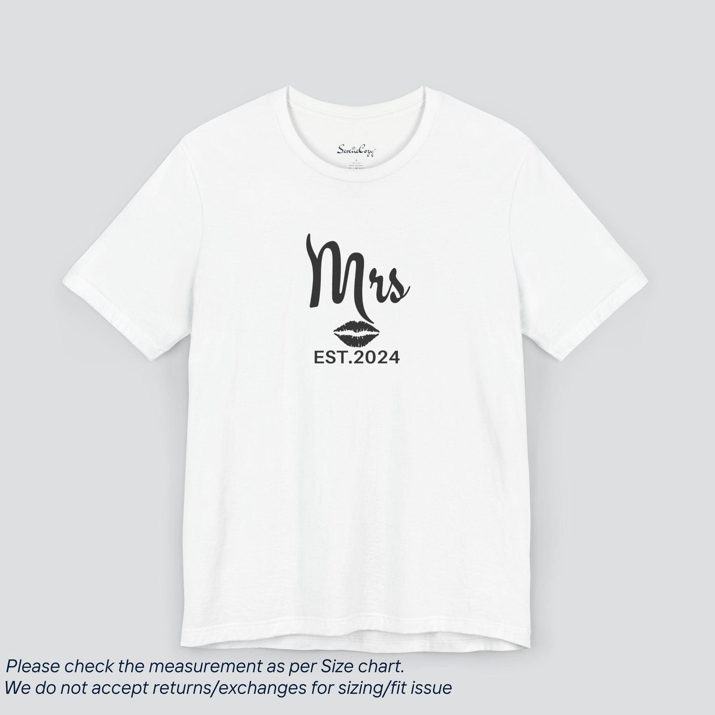 Newlywed Pride! Mrs. EST. 2024 Tee - Perfect Wedding Gift