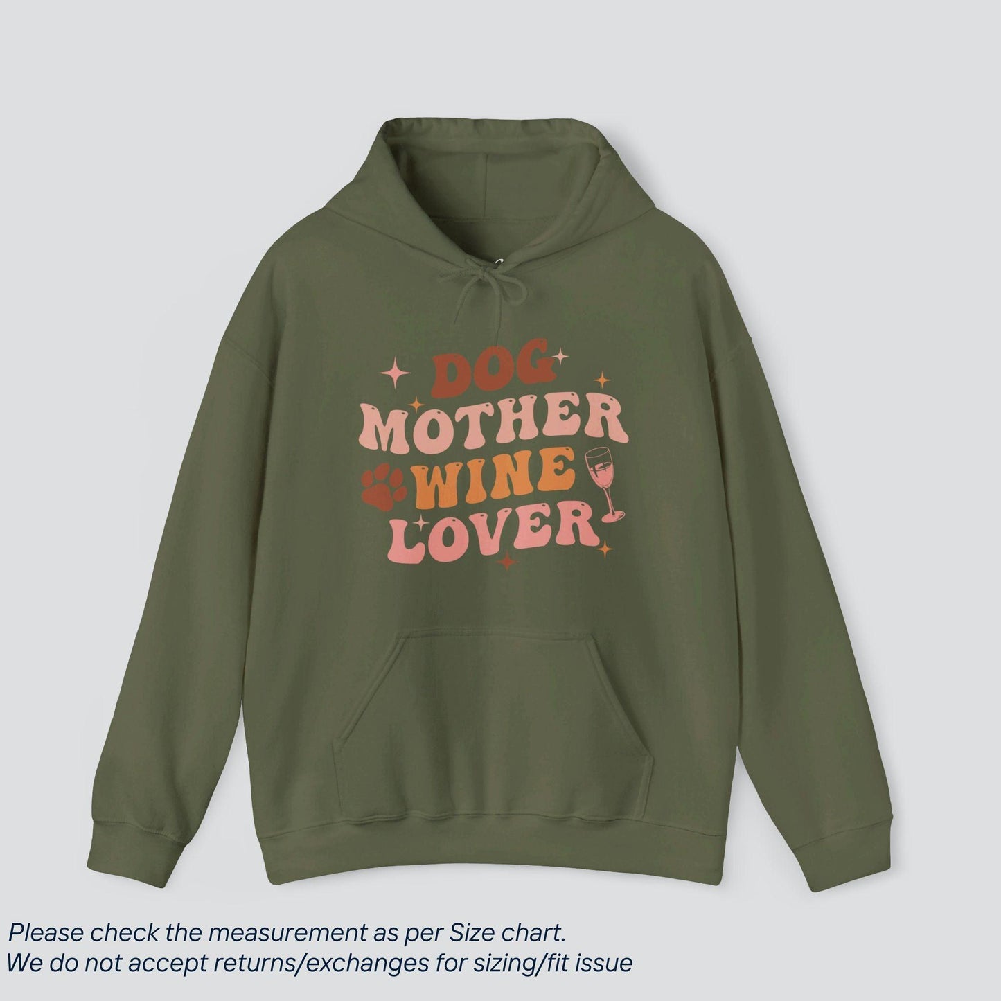 Dog Mother Wine Lover Hoodie