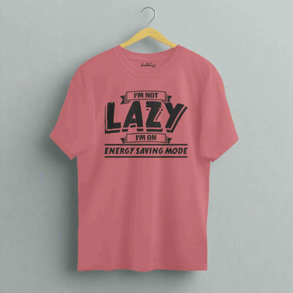 I am not Lazy, I'm on Energy Saving Mode Oversized T-shirt Dusty Rose front