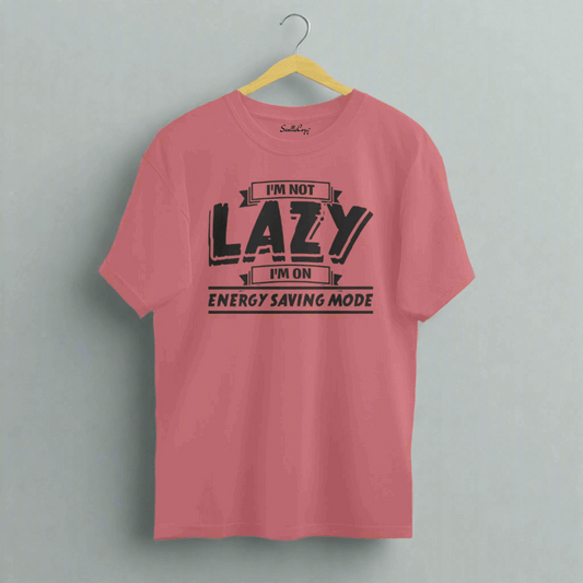 I am not Lazy, I'm on Energy Saving Mode Oversized T-shirt Dusty Rose front