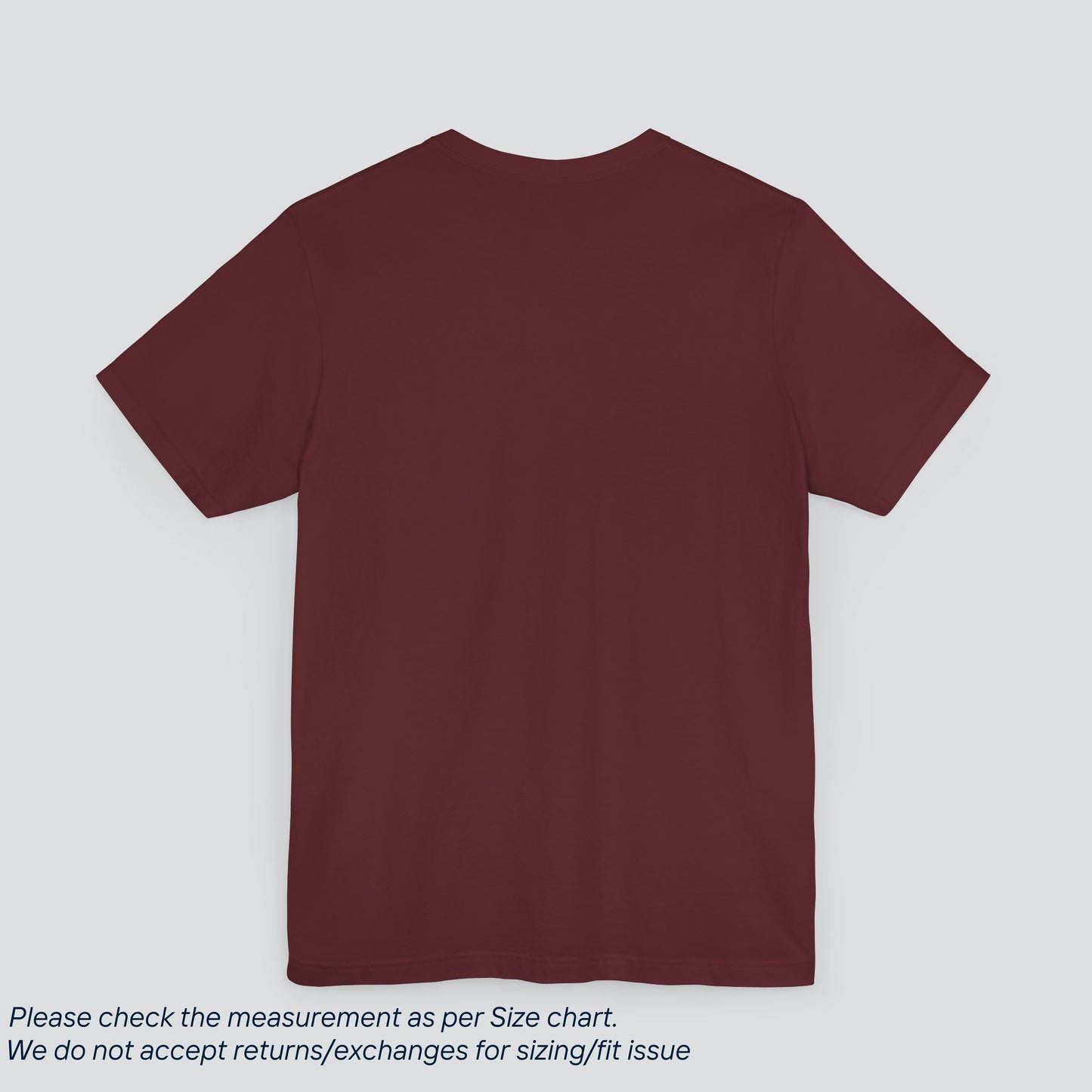 Plain Maroon Color Tee - Premium US Cotton T-Shirt