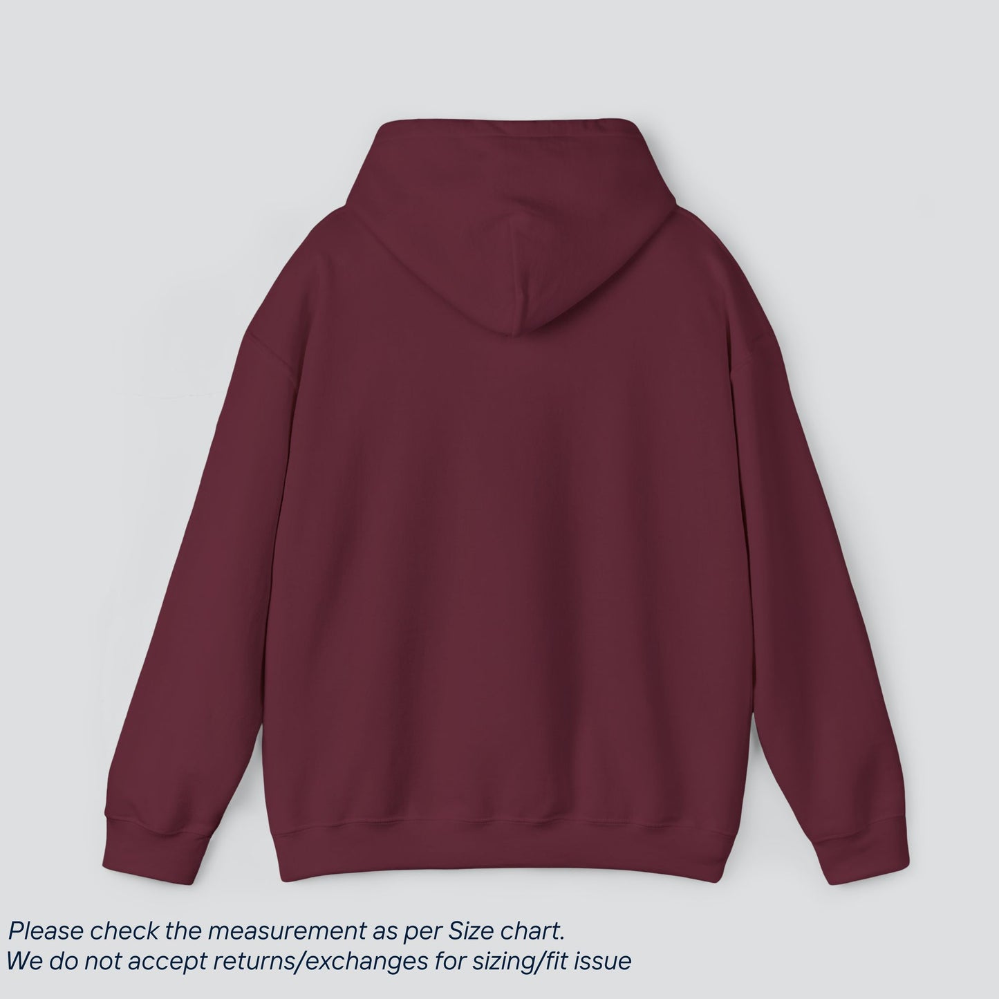 Maroon Basic Solid Color Hoodie Premium US Cotton