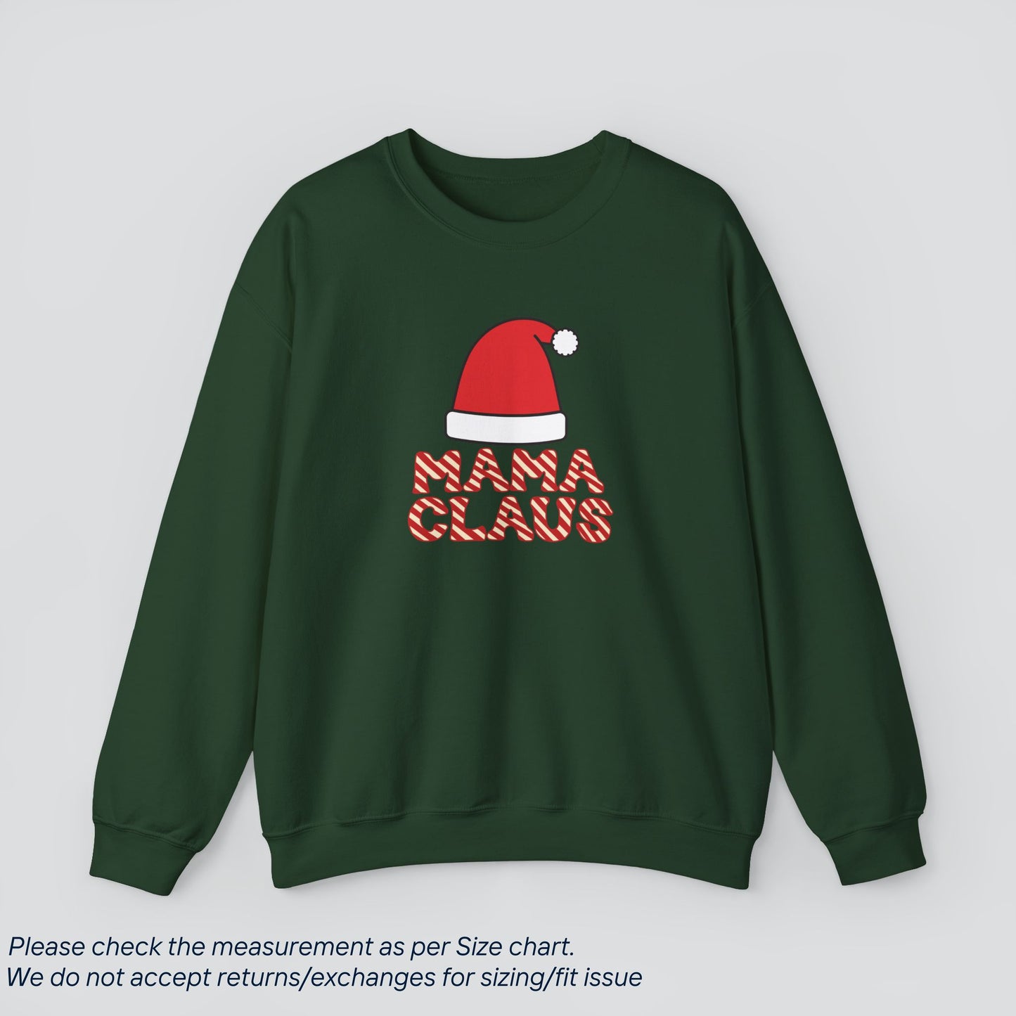 Christmas Mama Claus Sweatshirt - Festive Holiday Cheer  Premium US Cotton